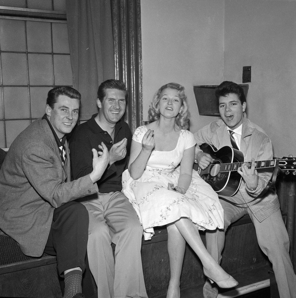 Detail of Cliff Richard with celebrity friends at the Palladium by Harry Hammond