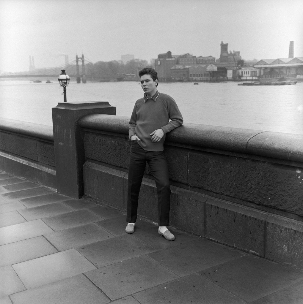 Detail of Cliff Richard by the Thames in Chelsea by Harry Hammond
