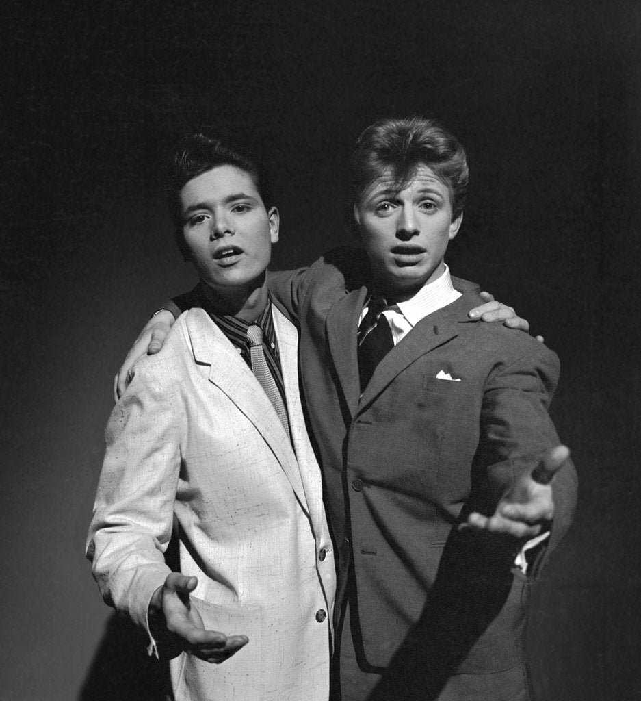Detail of Cliff Richard with Tommy Steele by Harry Hammond
