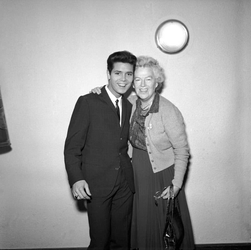 Detail of Cliff Richard with Gracie Fields by Harry Hammond