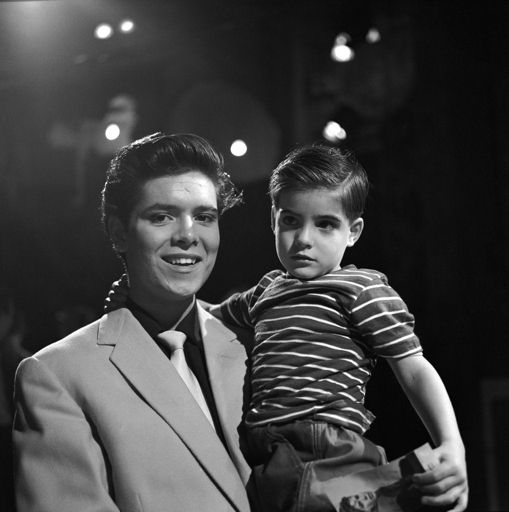 Detail of Cliff Richard with a young fan by Harry Hammond