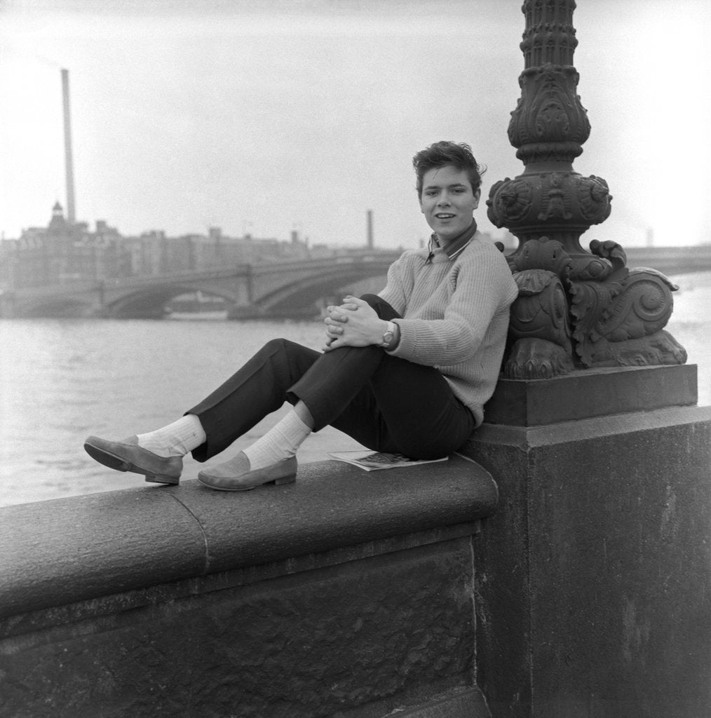 Detail of Cliff Richard by the Thames at Chelsea by Harry Hammond