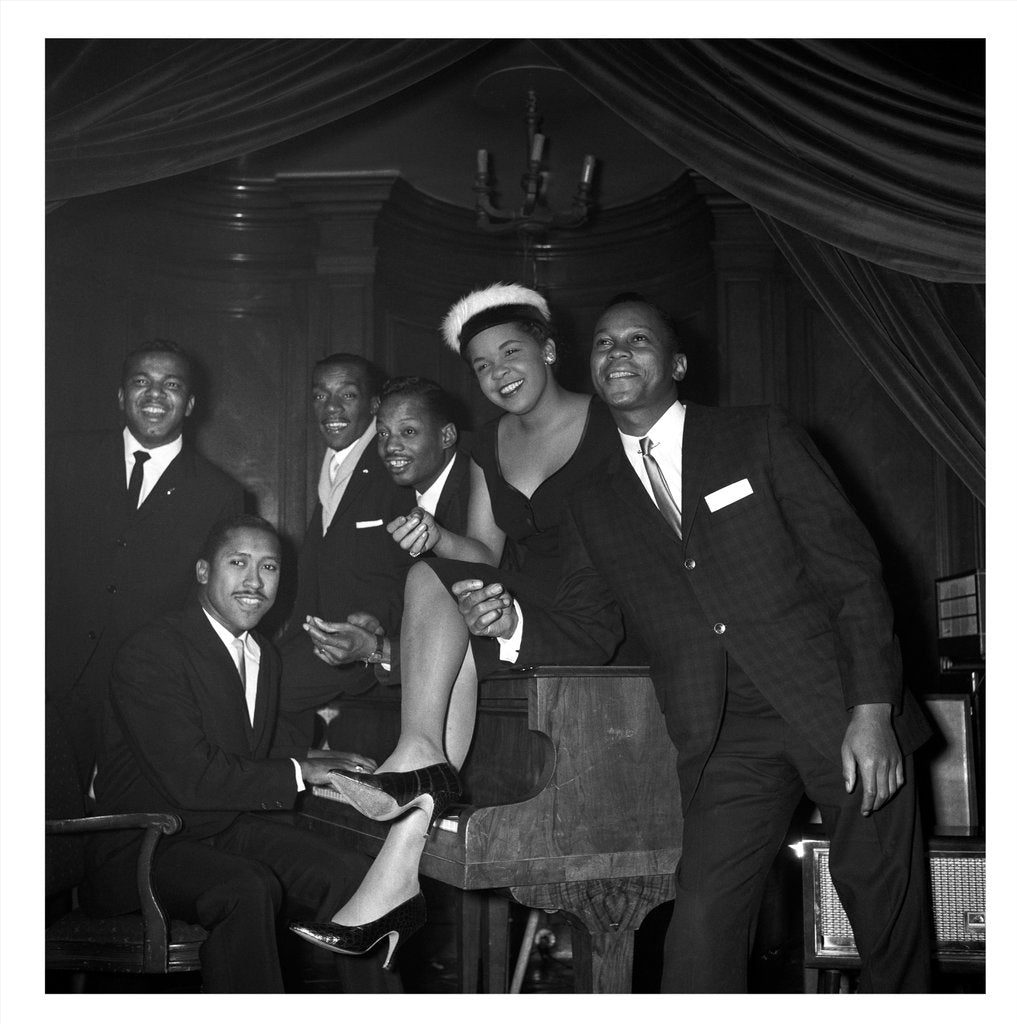 Detail of The Platters with Sam Costa by Harry Hammond