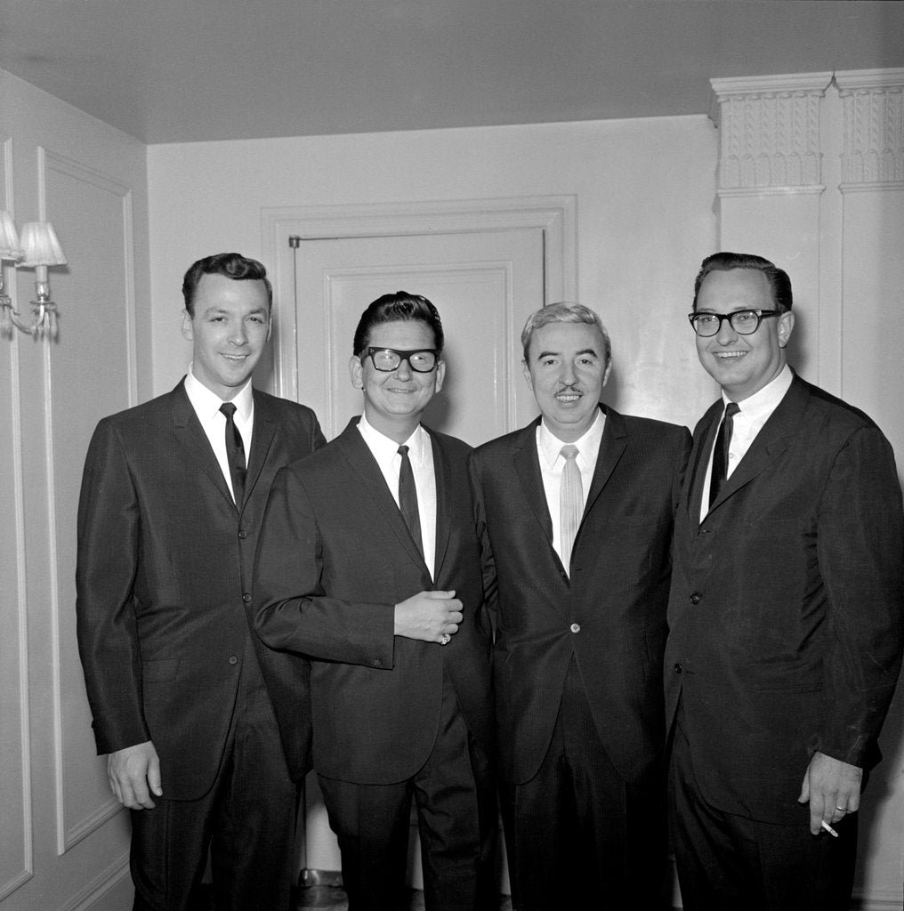 Detail of Roy Orbison and Wesley Rose by Harry Hammond