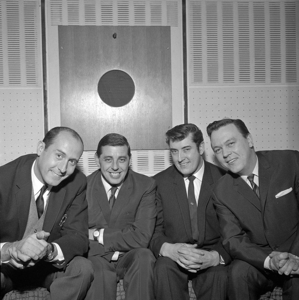 Detail of Henry Mancini, Joe Henderson, Joe Meek and Matt Monro by Harry Hammond