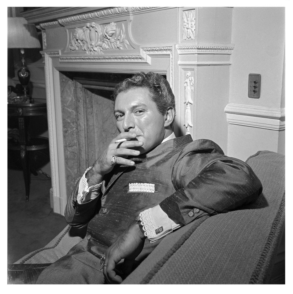 Detail of Liberace at the Savoy Hotel by Harry Hammond