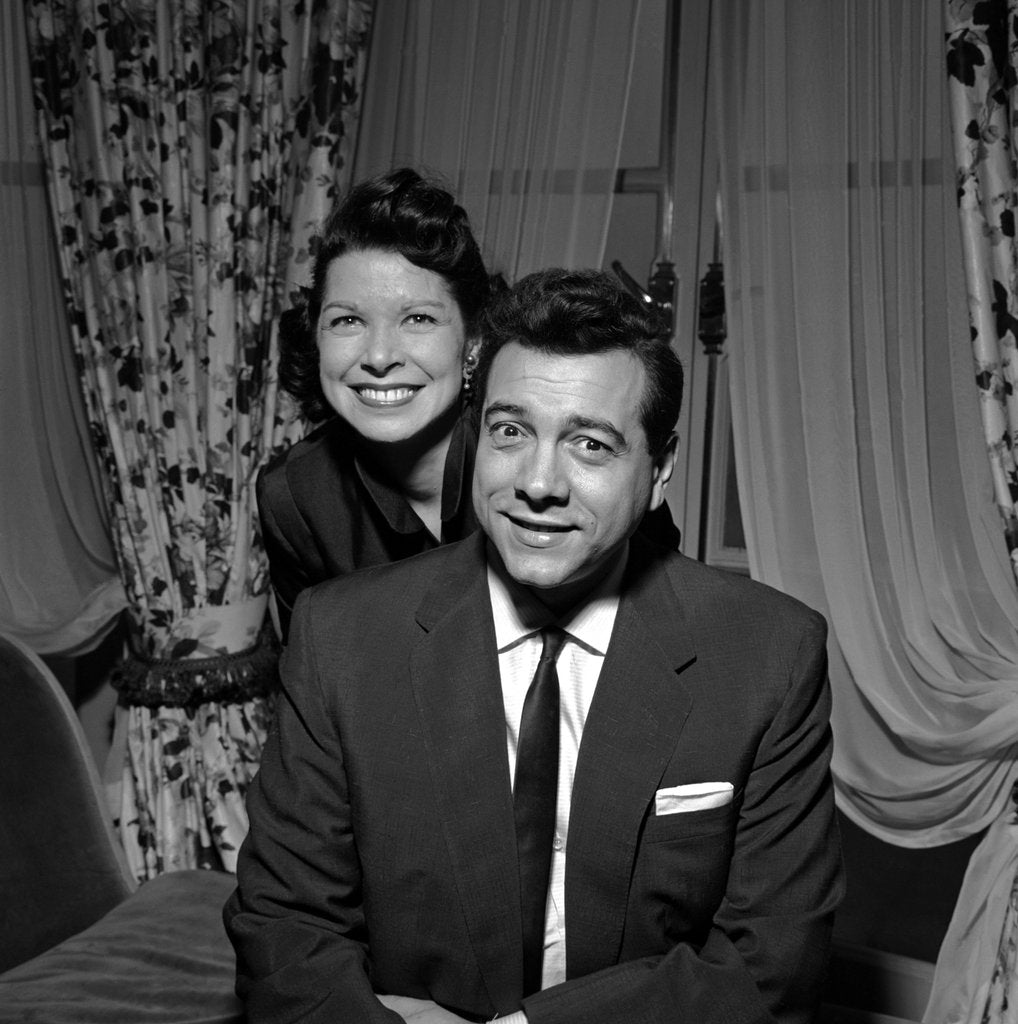 Detail of Mario Lanza with his wife at the Dorchester Hotel by Harry Hammond