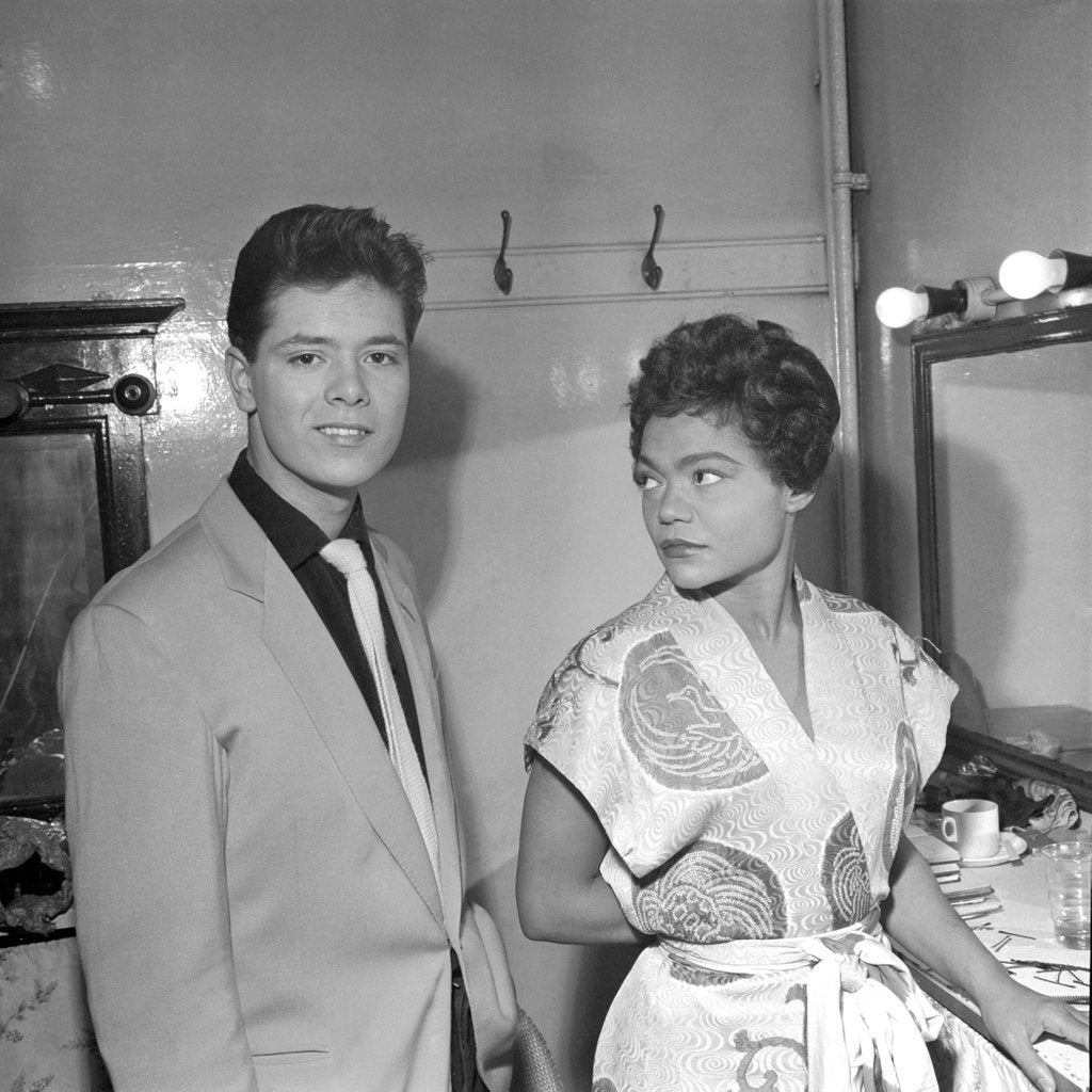 Detail of Eartha Kitt with Cliff Richard by Harry Hammond