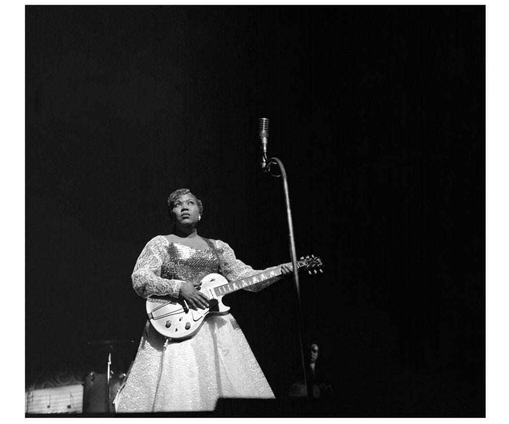 Detail of Sister Rosetta Tharp on stage at the Drury Lane Theatre by Harry Hammond