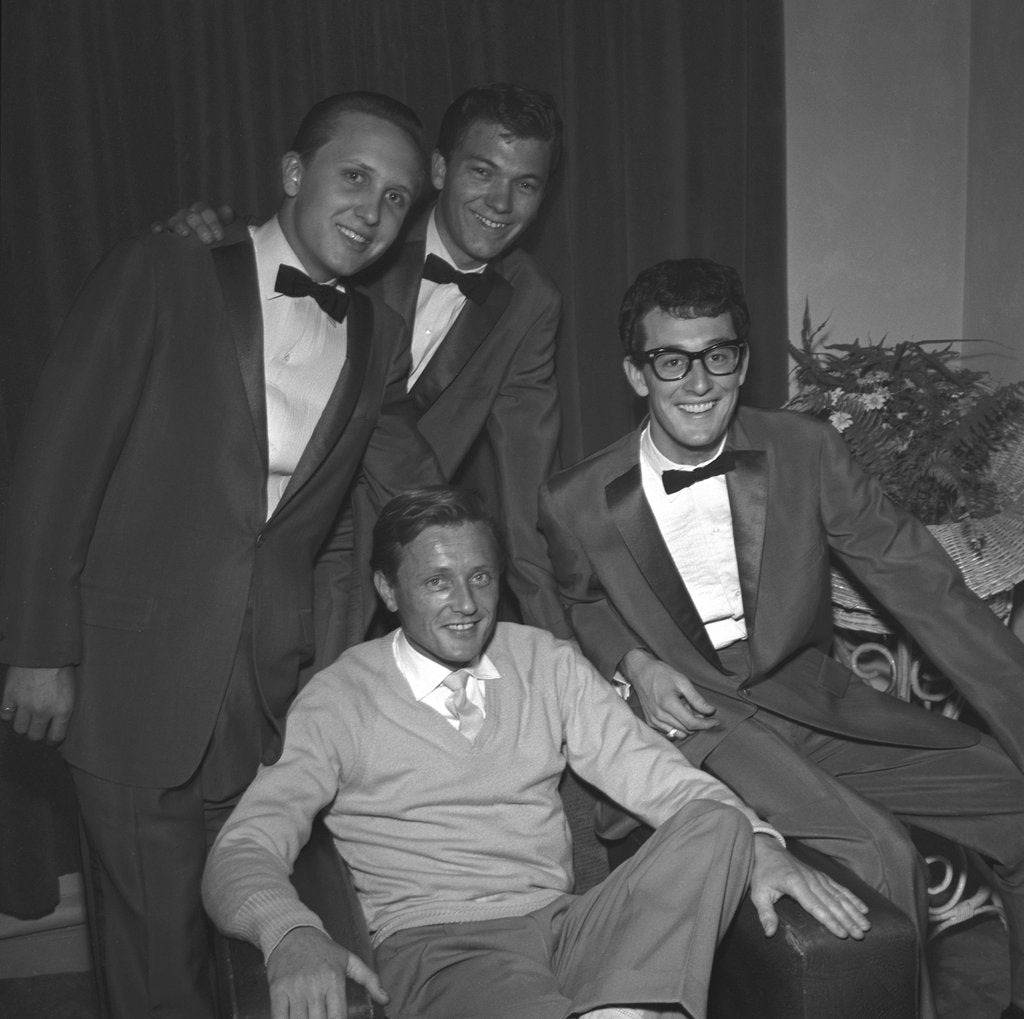 Detail of Buddy Holly with The Crickets and Gary Miller by Harry Hammond