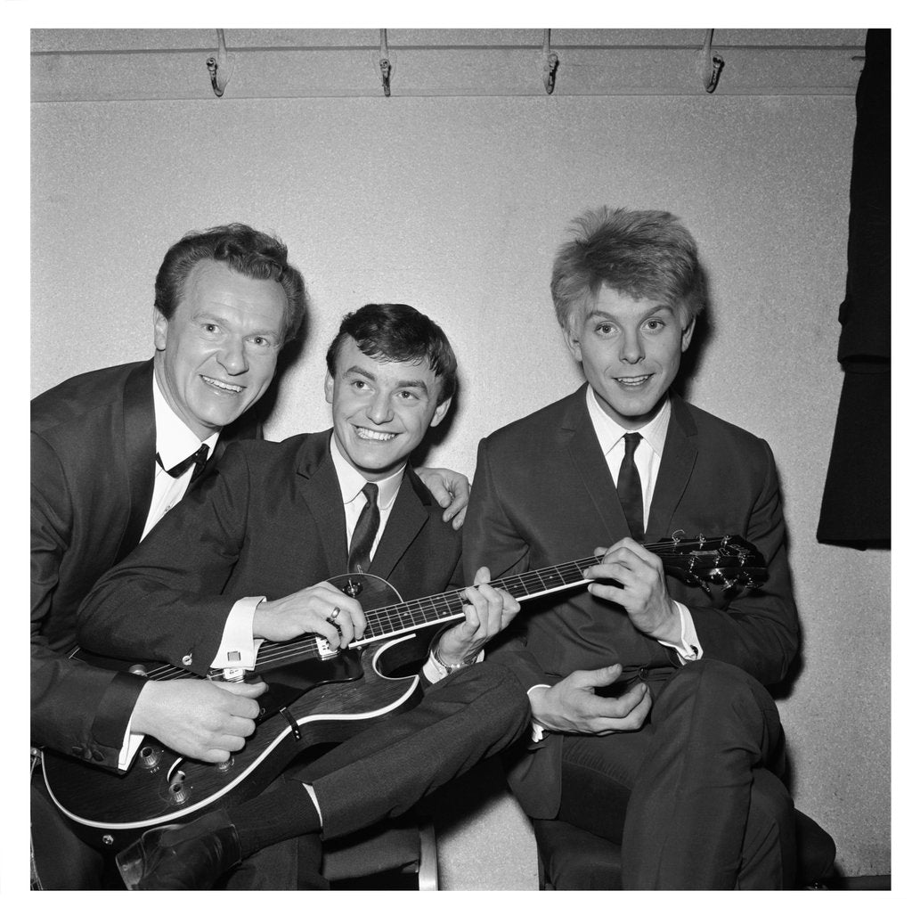 Detail of Gerry and The Pacemakers with Bert Weedon and Joe Brown at Wembley by Harry Hammond