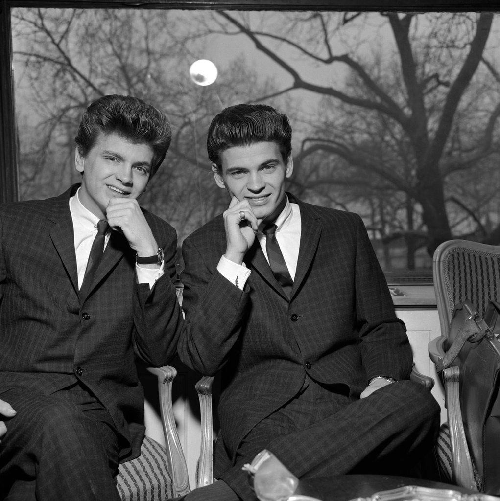 Detail of Everly Brothers at the Savoy Hotel by Harry Hammond