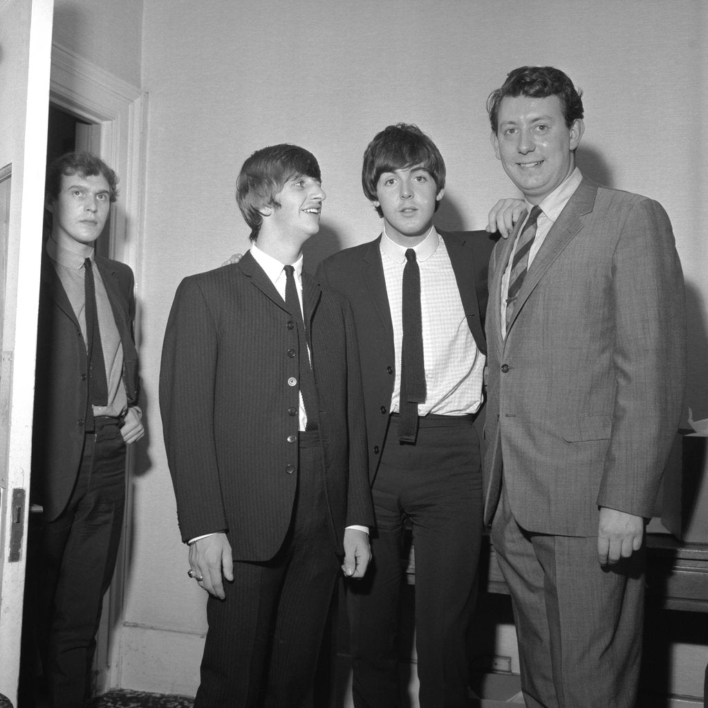 Detail of The Beatles at Radio Luxembourg by Harry Hammond