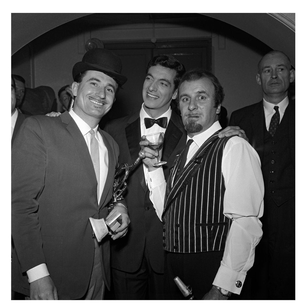 Detail of Kenny Ball with Frankie Vaughan and Acker Bilk by Harry Hammond