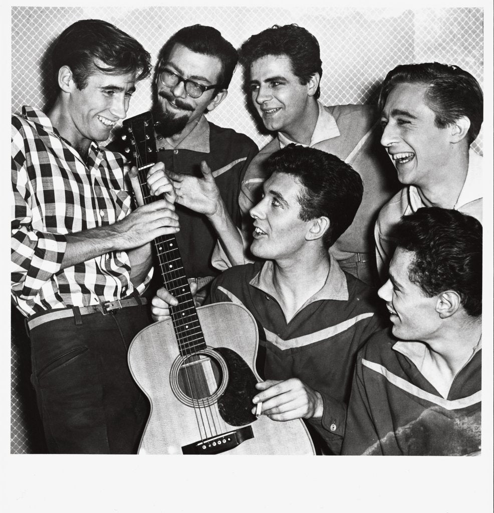 Detail of Jim Dale with The Vipers Skiffle Group by Harry Hammond