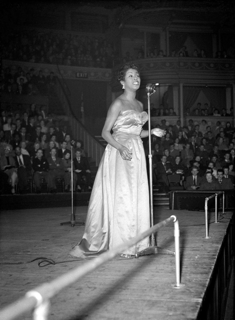 Detail of Sarah Vaughan at the Albert Hall by Harry Hammond