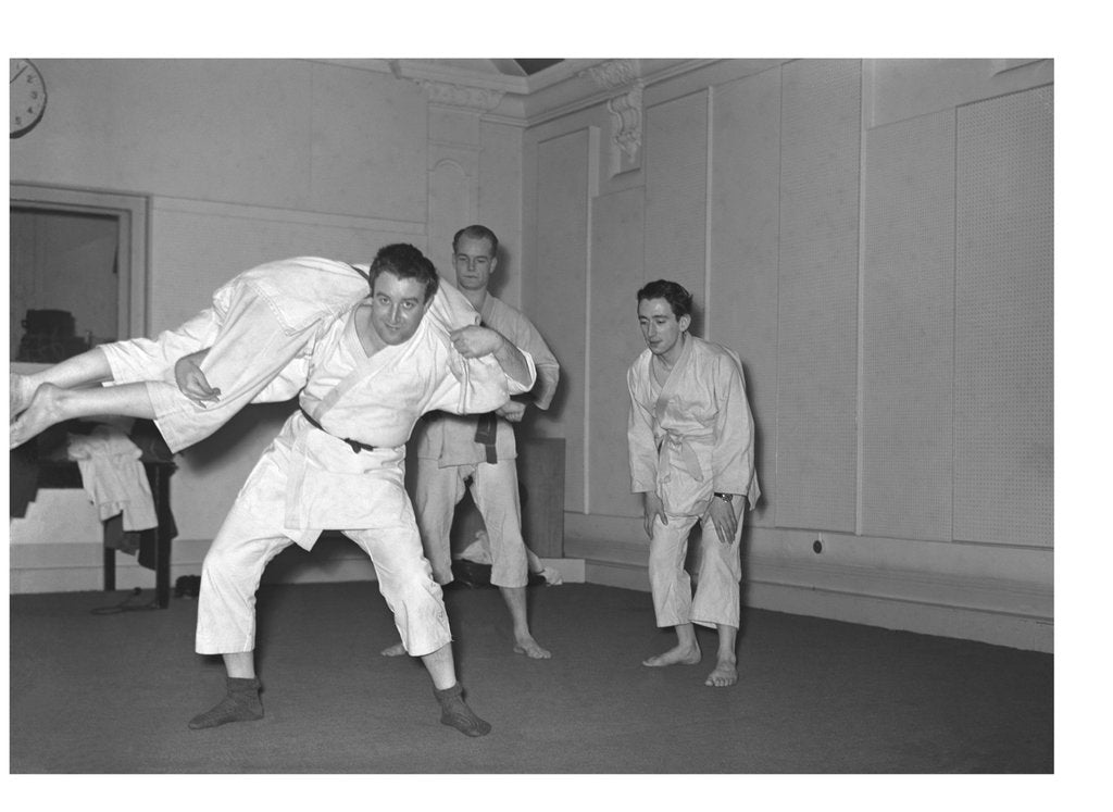 Detail of Peter Sellers having Judo lessons by Harry Hammond