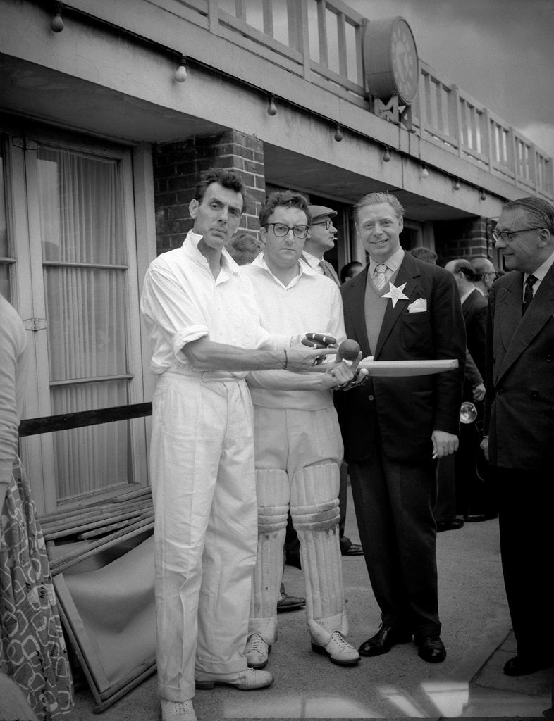 Detail of Eric Sykes, Peter Sellers, Cyril Stapleton and Harry Worth by Harry Hammond