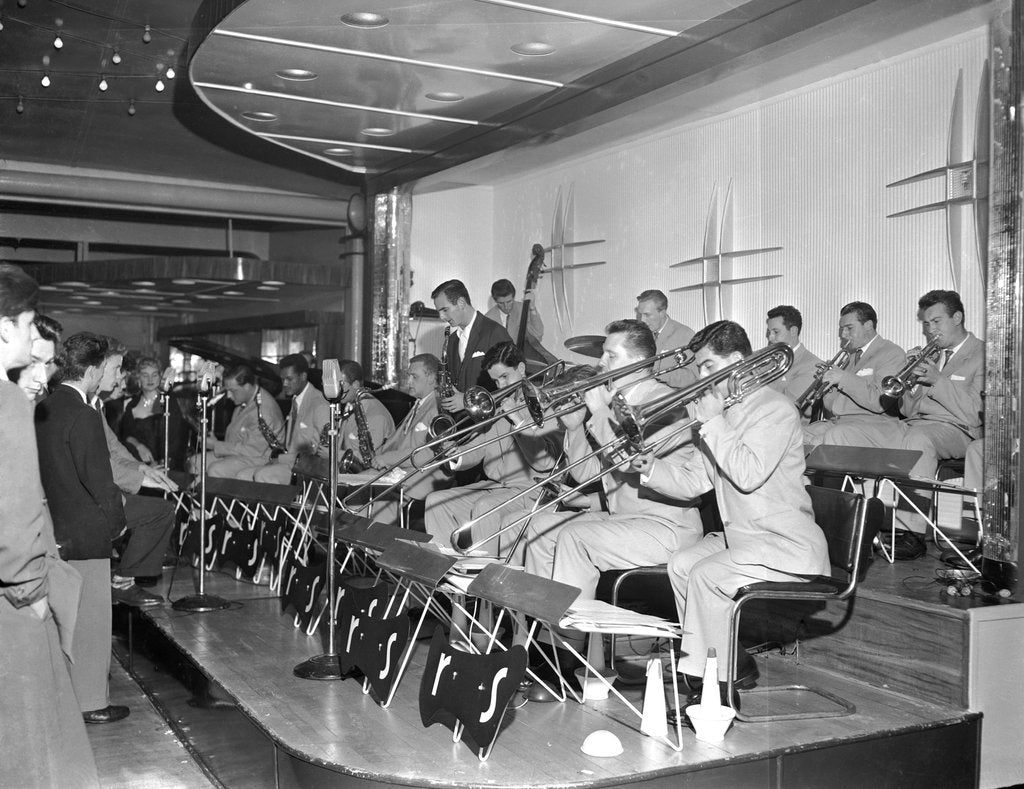 Detail of The Ronnie Scott Big Band by Harry Hammond
