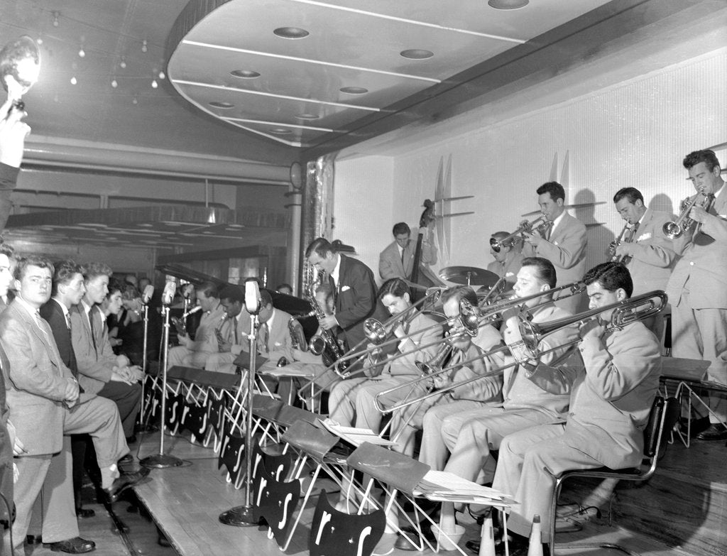 Detail of The Ronnie Scott Big Band by Harry Hammond