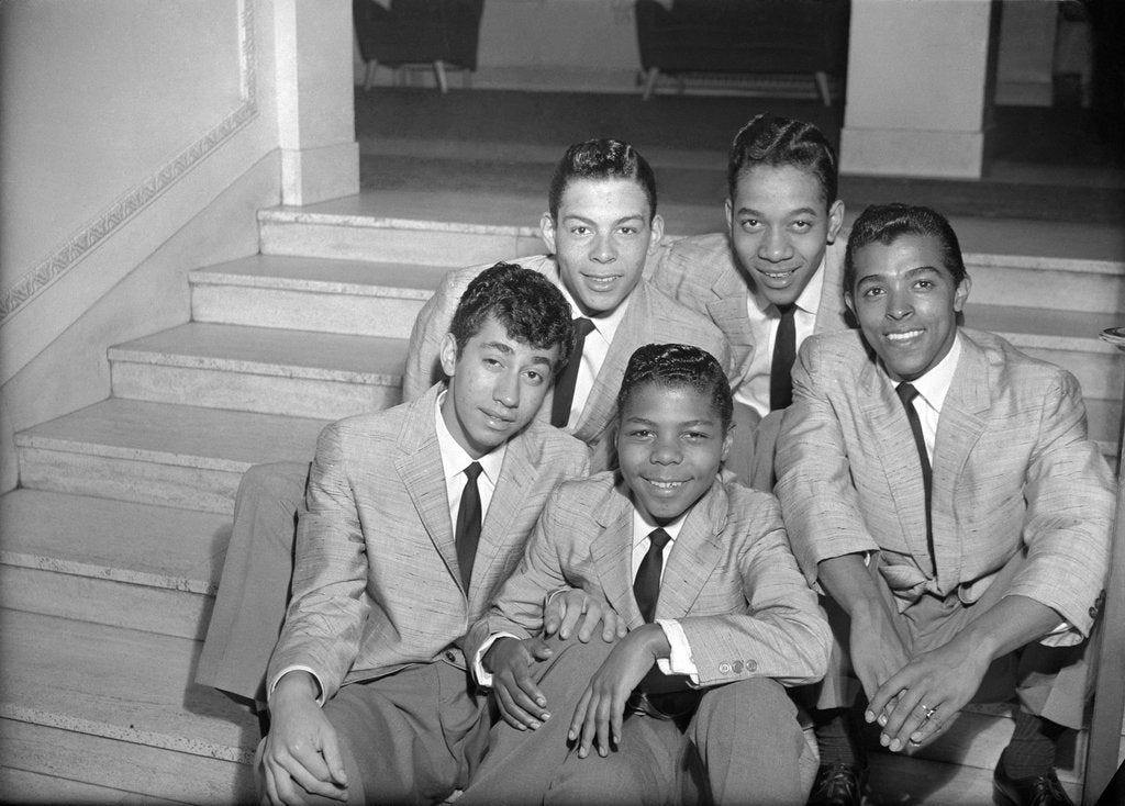 Detail of Frankie Lymon and the Teenagers by Harry Hammond