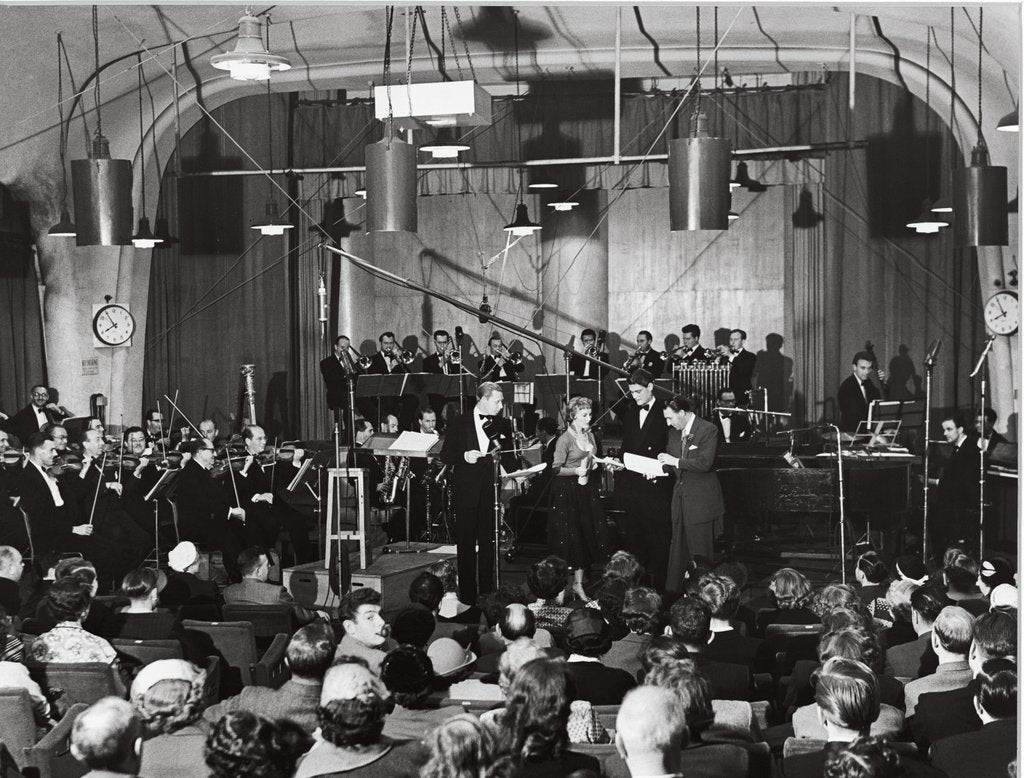 Detail of BBC Show Band at the Old Paris Cinema by Harry Hammond