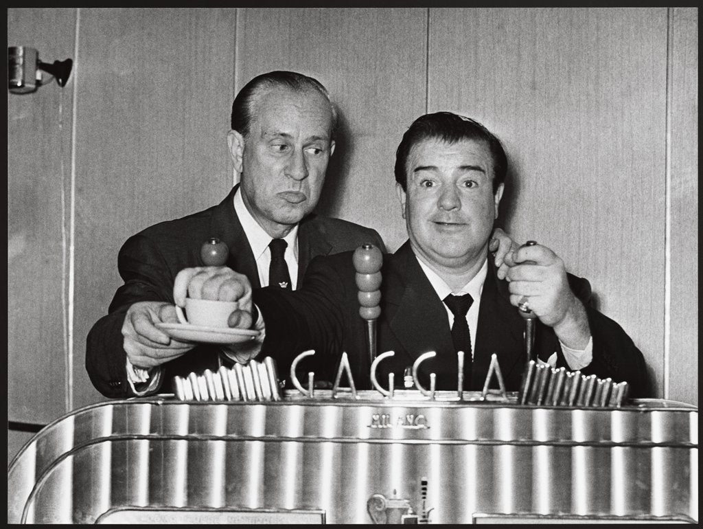 Detail of Bud Abbot and Lou Costello by Harry Hammond