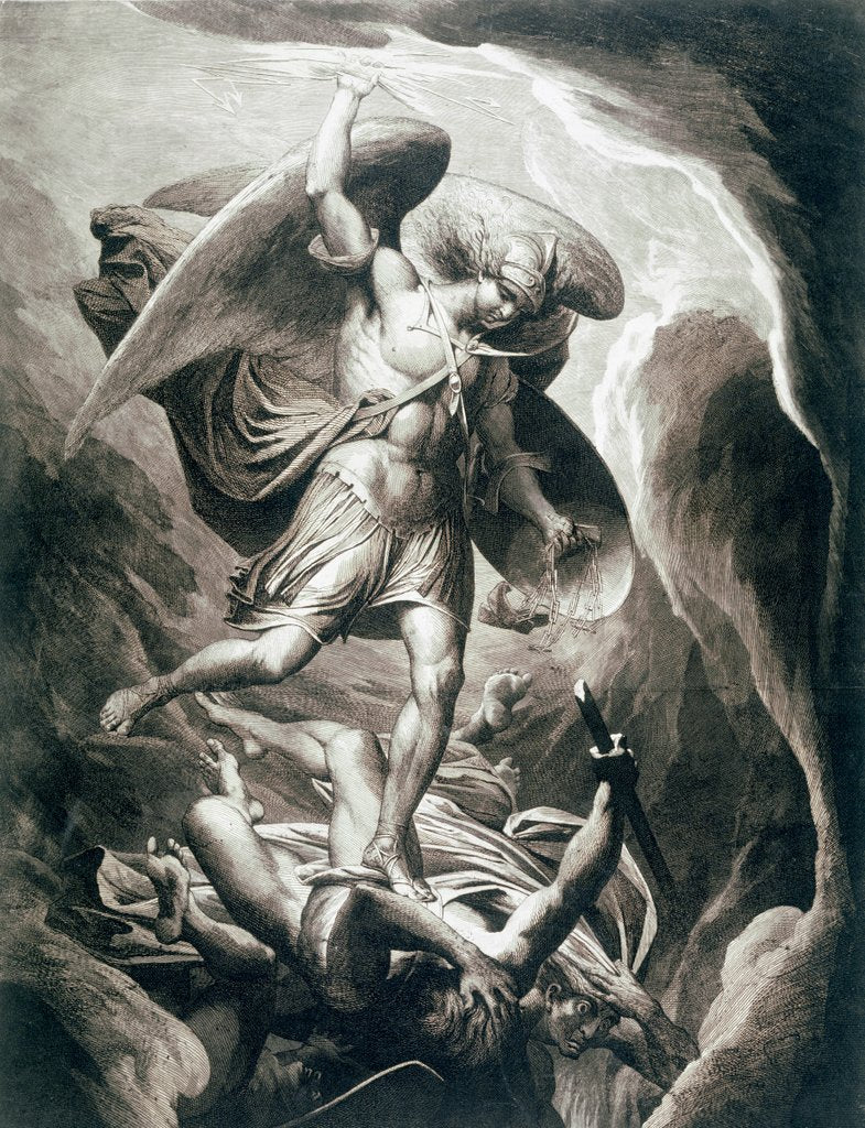 Detail of Fall of Satan by James Barry