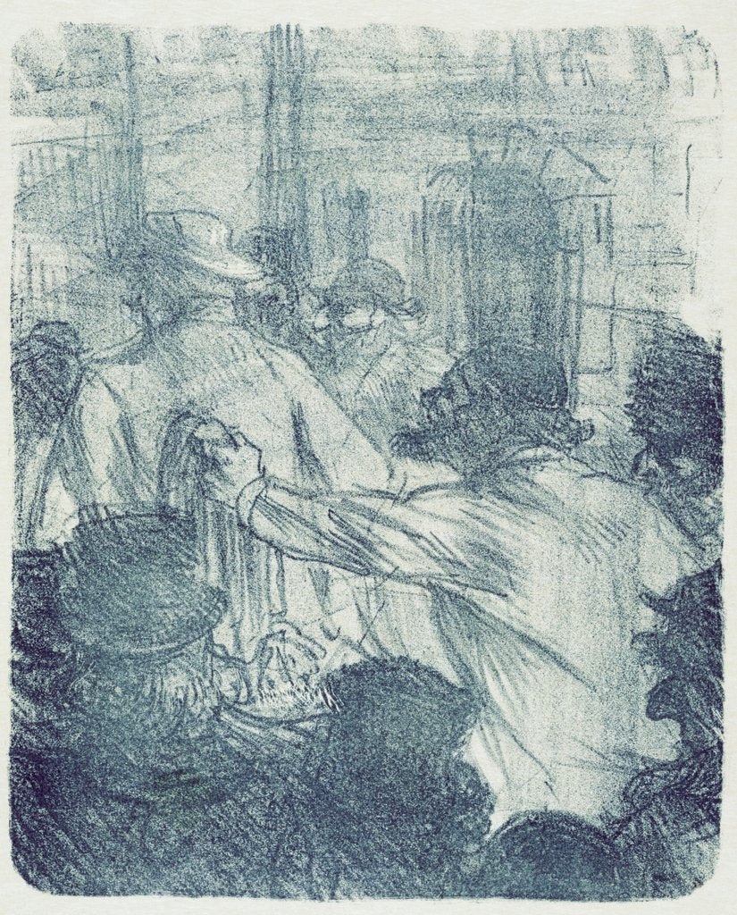 Detail of La Halle aux Draps by Henri de Toulouse-Lautrec