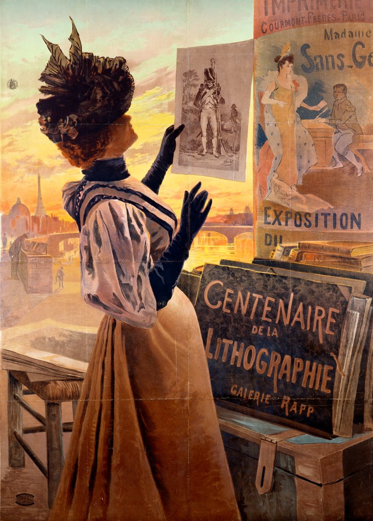 Detail of Exposition du Centenaire de la Lithograph by Frédéric Hugo d'Alési