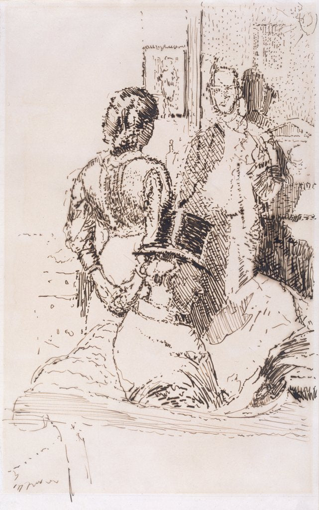 Detail of Mr. Gilman Speaks by Walter Richard Sickert
