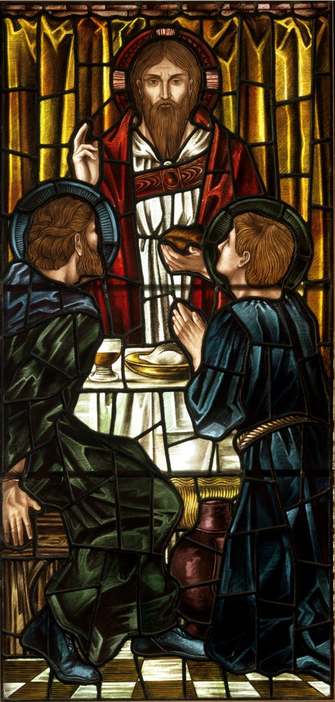 Detail of Christ at Emmaus by Selwyn Image