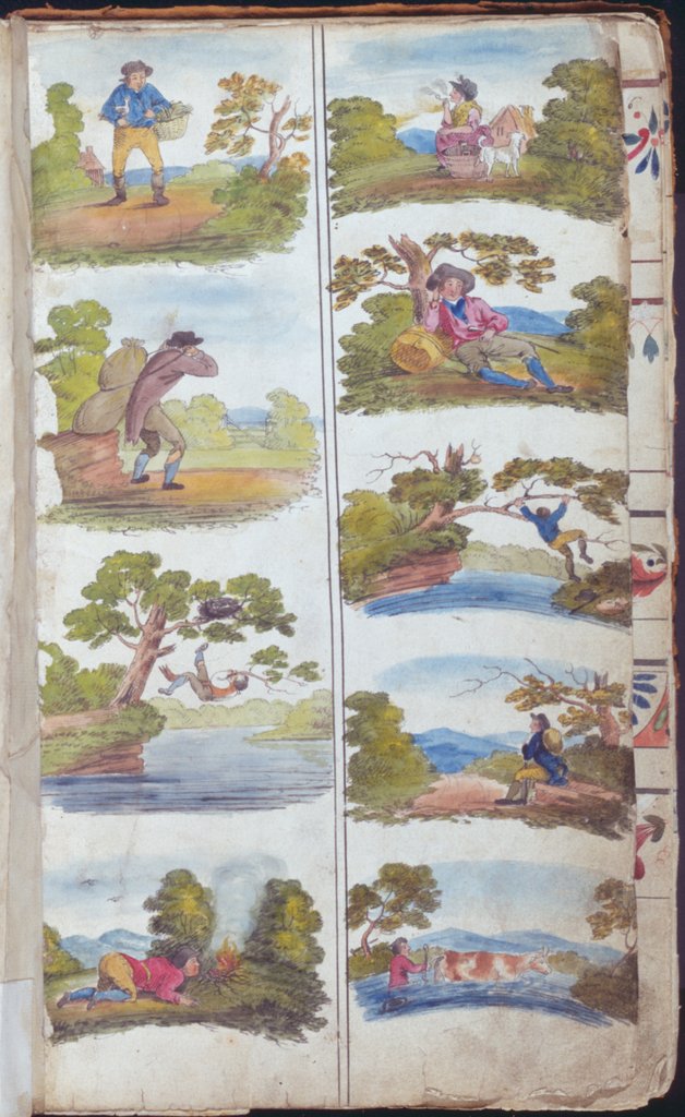 Detail of Pages from the Original Drawing Book of the Leeds Pottery manufacturers Hartley & Green by Anonymous