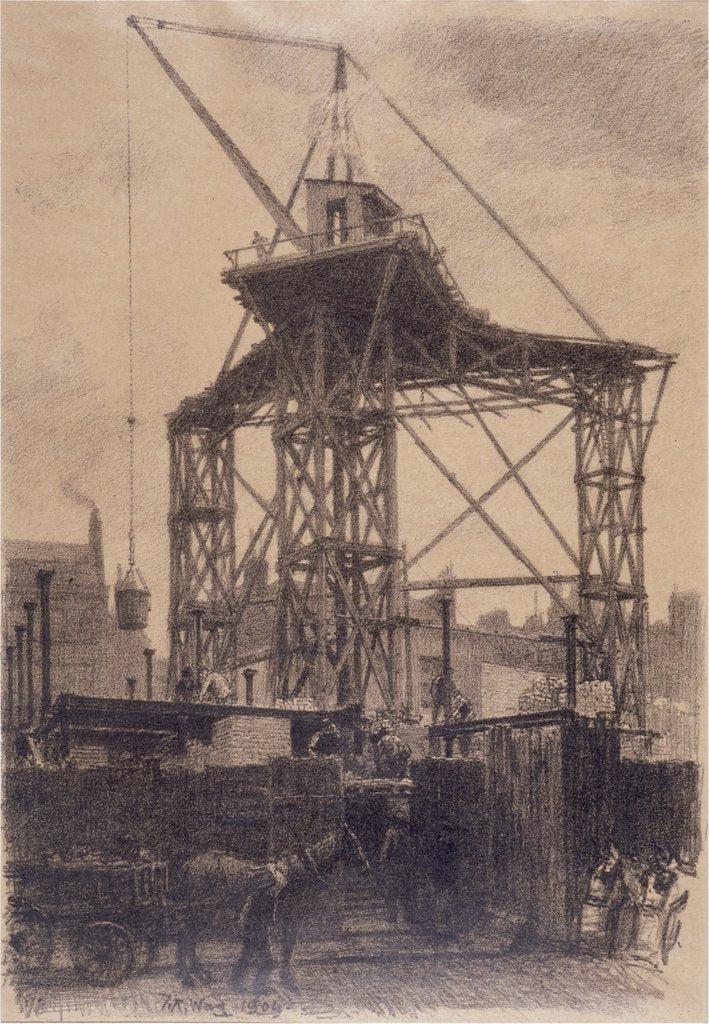 Detail of The Scotch Crane by Thomas Robert Way
