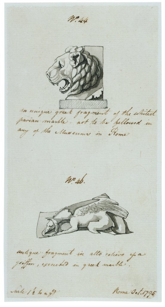 Detail of Lion and Griffin by Charles Heathcote Tatham
