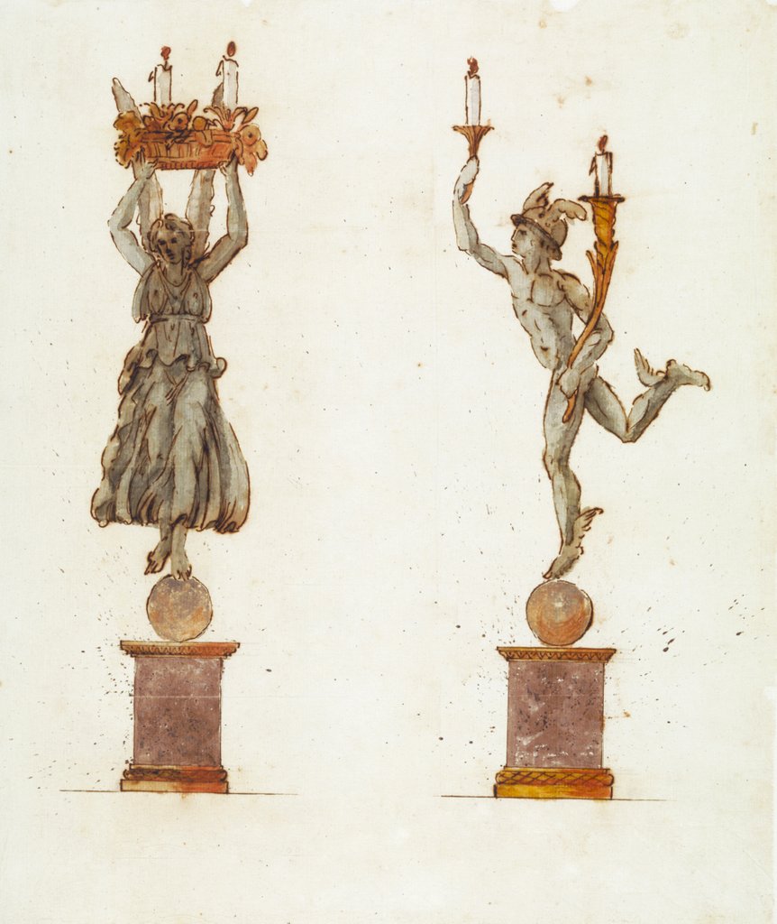 Detail of Demeter and Mercury by Unknown