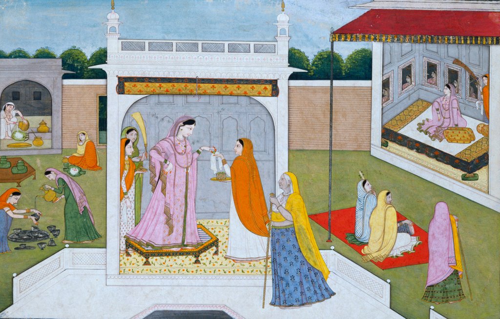 Detail of Scene of Palace Life by Unknown