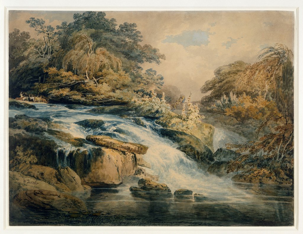 Detail of The Cascade, Hampton Court, Herefordshire by Joseph Mallord William Turner