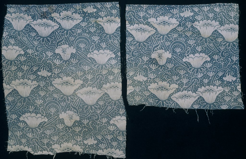 Detail of Reversible furnishing fabric by The Silver Studio
