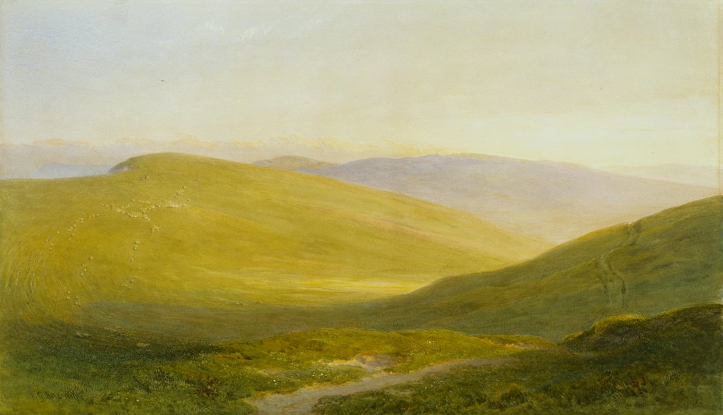 Detail of Bible Bottom, near Lewes, Sussex by George Henry Hine