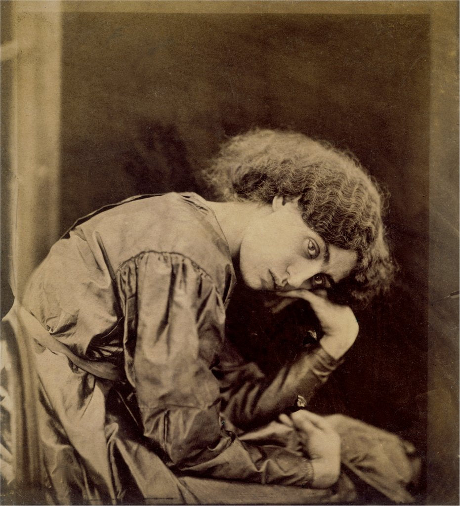 Detail of Jane Morris, photo Dante Gabriel Rossetti. England, 1865 by John R. Parsons