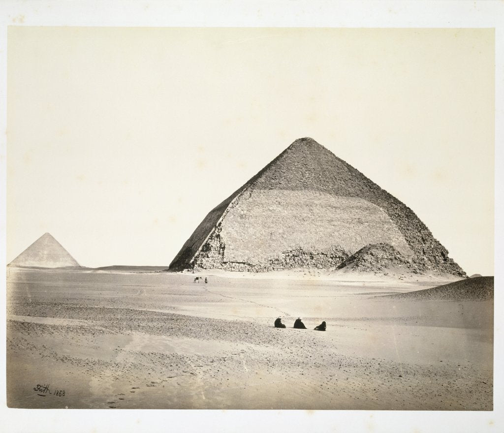 Detail of The Pyramids of Dahshoor from The South West by Francis Frith & Co.