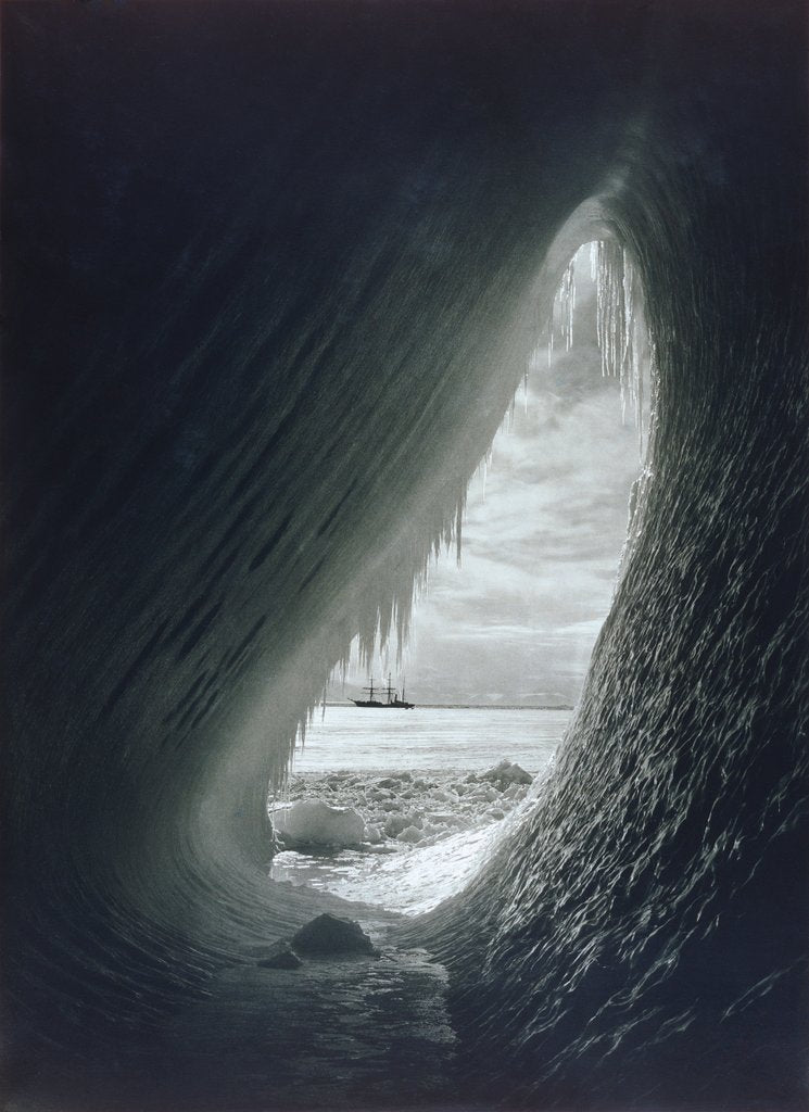 Detail of A Cavern in an Iceberg, 1910-13 by Herbert George Ponting