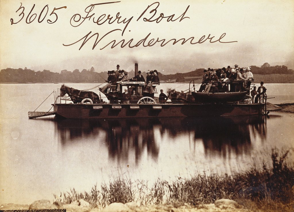 Detail of Ferry Boat at Windemere by Francis Frith