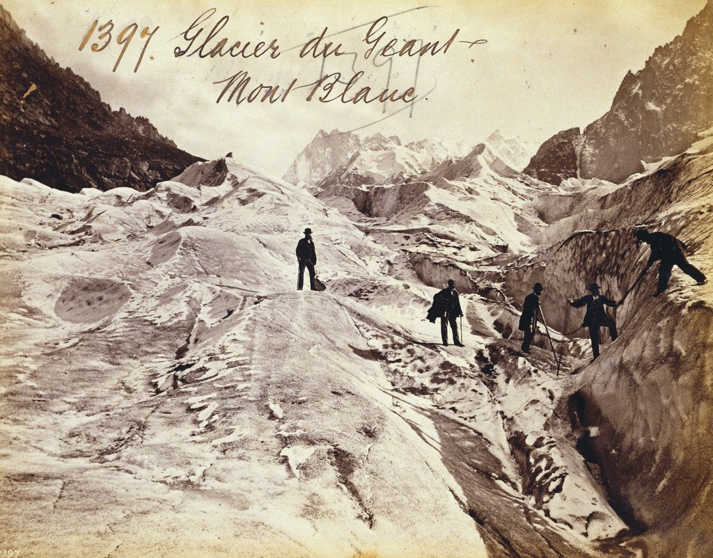 Detail of Glacier du Geant, Mont Blanc by Francis Frith