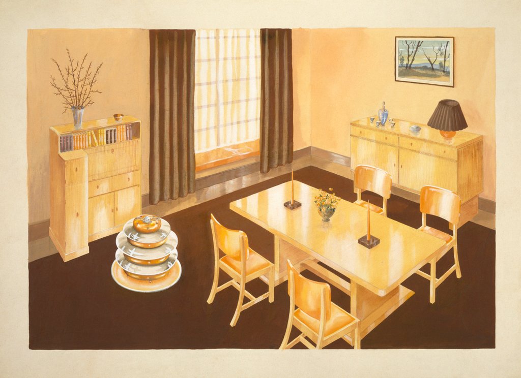 Detail of Design for a Dining Room by G.H. Wooler