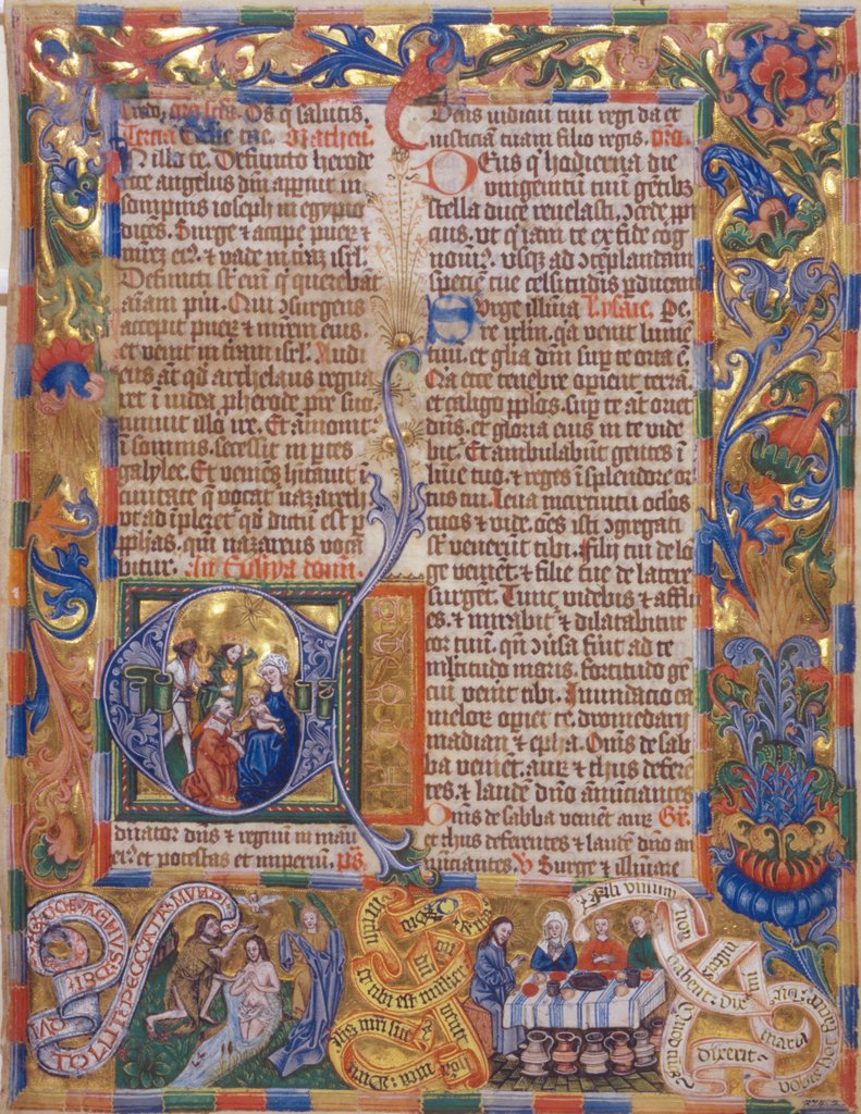 Detail of Leaf from The Giltlingen Missal by Conrad Wagner