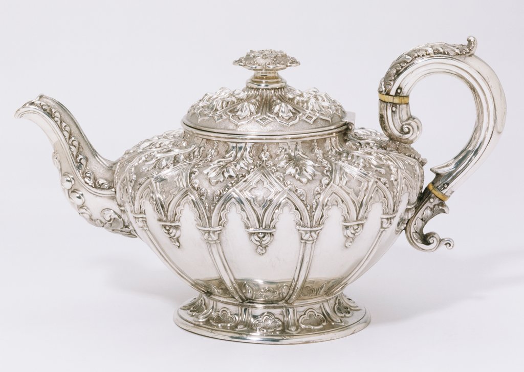 Detail of Teapot. London, England, 1830-31 by John Wrangham