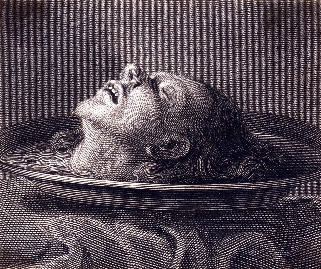 Detail of Head of John the Baptist by Unknown