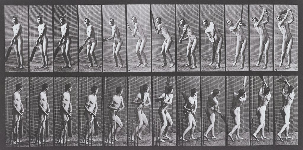 Detail of Batsman by Eadweard Muybridge